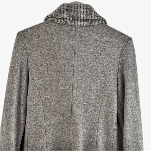 Amina Rubinacci Jacket Womens Sz Small/42 Gray Knit Wool Cashmere Italy MINT - Picture 6 of 15